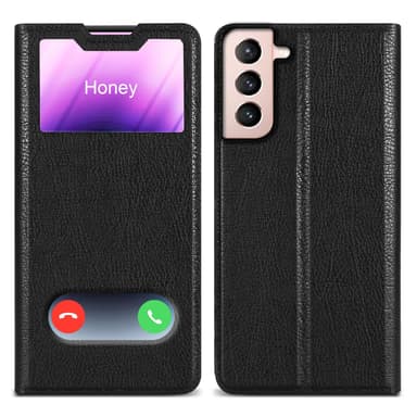 Samsung Galaxy S21 5G Plånboksfodral Skal (Svart)