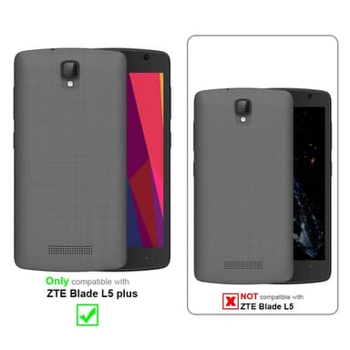 ZTE Blade L5 PLUS Skal Fodral Case (Brun)