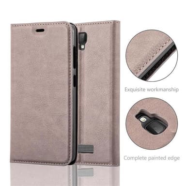 ZTE Blade L5 PLUS Skal Fodral Case (Brun)
