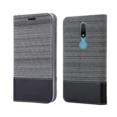 Nokia 2.4 Plånboksfodral Skal (Grå)