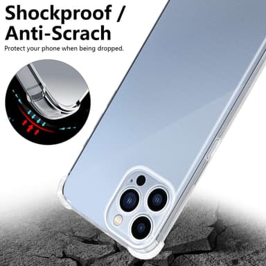 iPhone 13 PRO MAX Skal Fodral Case (Genomskinlig)