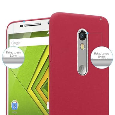 Motorola MOTO X PLAY Skal Fodral Case (Röd)