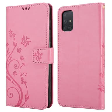 Samsung Galaxy A71 4G Plånboksfodral Skal (Rosa)