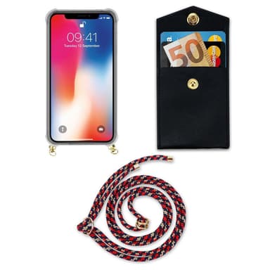 iPhone X / XS Skal Fodral Kedja (Blå)