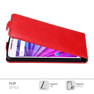 Motorola MOTO G3 Flipfodral Skal (Röd)