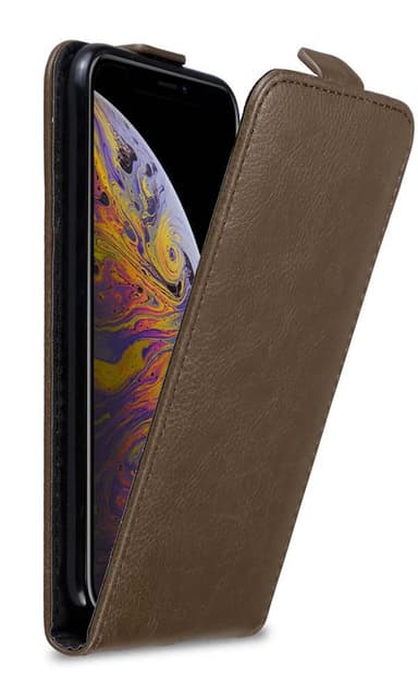 iPhone XS MAX Flipfodral Skal (Brun)
