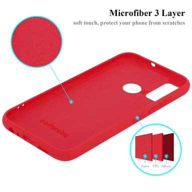 Huawei P SMART 2020 Skal Fodral Case (Röd)