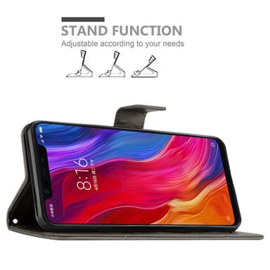 Xiaomi Mi 8 Plånboksfodral Skal (Grå)