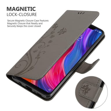 Xiaomi Mi 8 Plånboksfodral Skal (Grå)