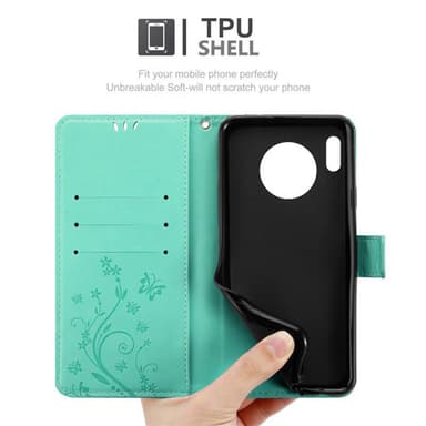 Huawei MATE 30 Plånboksfodral Skal (Turkos)