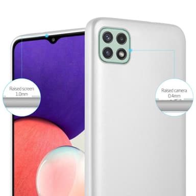 Skal Samsung Galaxy A22 5G Fodral Case (Silver)