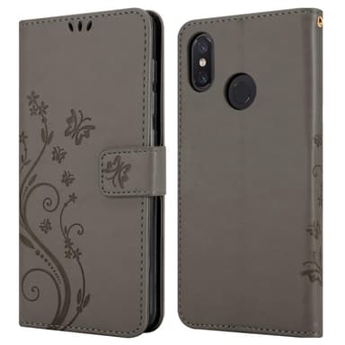 Xiaomi Mi 8 Plånboksfodral Skal (Grå)
