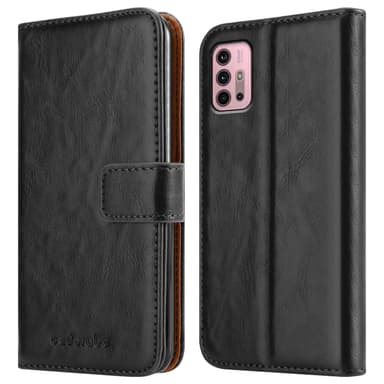 Motorola MOTO G10 / G30 Plånboksfodral Skal (Svart)