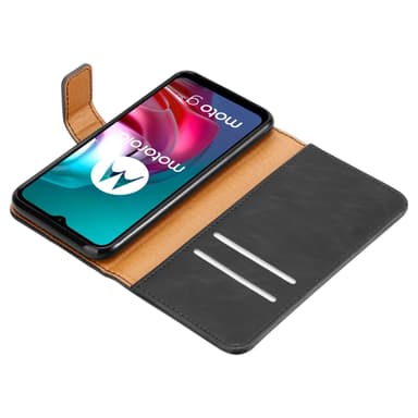 Motorola MOTO G10 / G30 Plånboksfodral Skal (Svart)