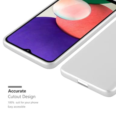 Skal Samsung Galaxy A22 5G Fodral Case (Silver)