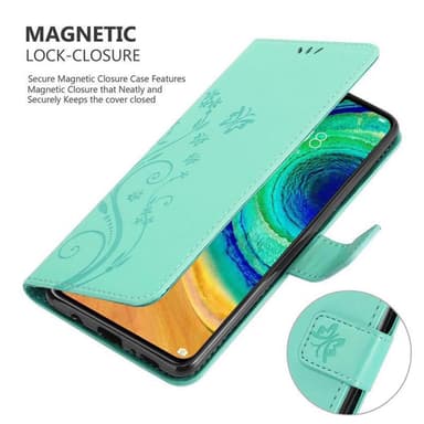 Huawei MATE 30 Plånboksfodral Skal (Turkos)