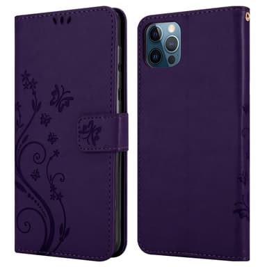 iPhone 13 PRO MAX Plånboksfodral Skal (Lila)