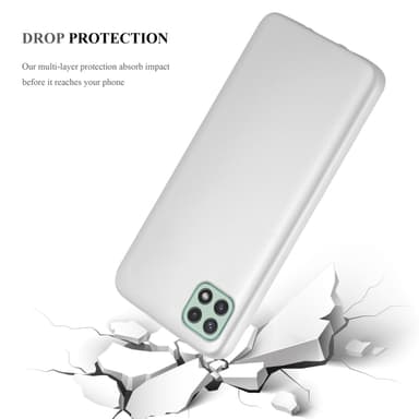 Skal Samsung Galaxy A22 5G Fodral Case (Silver)