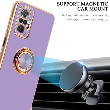 Xiaomi RedMi NOTE 10 PRO Skal Fodral Case (Lila)