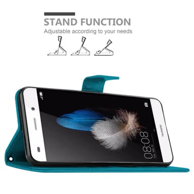 Huawei P8 LITE 2015 Plånboksfodral Skal (Blå)