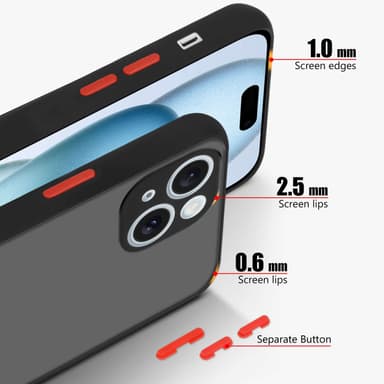 iPhone 15 Skal Fodral Case (Svart)