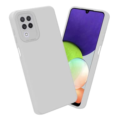 Samsung Galaxy A22 4G Skal Fodral Case (Vit)