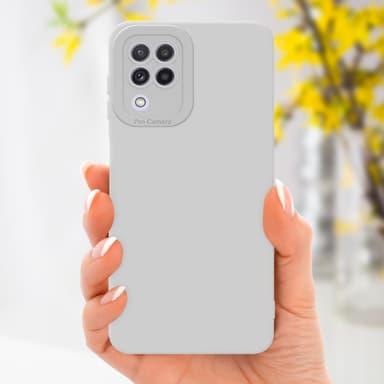 Samsung Galaxy A22 4G Skal Fodral Case (Vit)