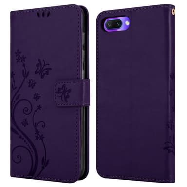 Honor 10 Plånboksfodral Skal (Lila)