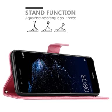 Huawei P10 LITE Plånboksfodral Skal (Rosa)