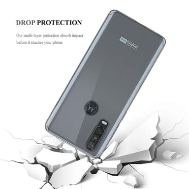 Motorola ONE ACTION Skal Fodral Case (Transparent)