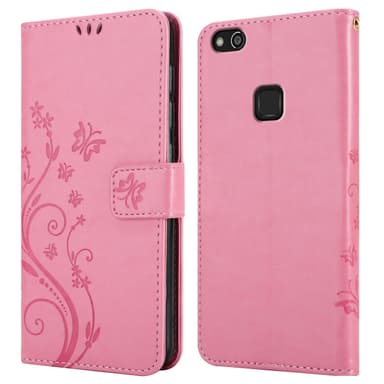 Huawei P10 LITE Plånboksfodral Skal (Rosa)