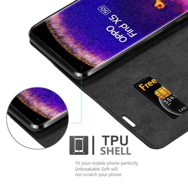 Oppo FIND X5 Skal Fodral Case (Svart)