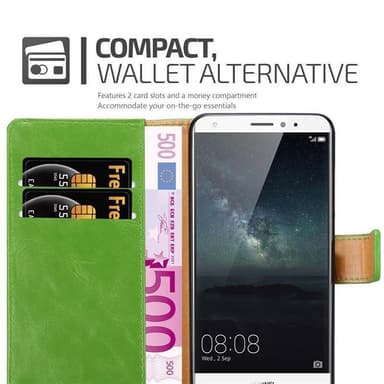Huawei MATE S Plånboksfodral Skal (Grön)