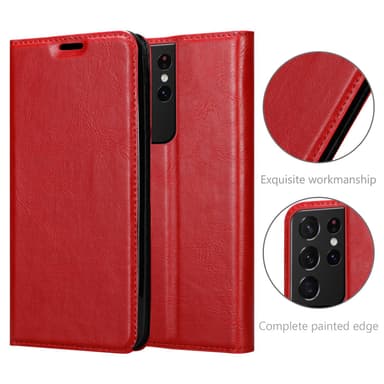 Samsung Galaxy S21 ULTRA Skal Fodral Case (Röd)