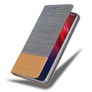 Motorola MOTO Z4 Plånboksfodral Skal (Grå)