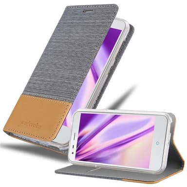 ZTE Blade S6 Plånboksfodral Skal (Grå)