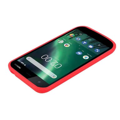 Skal Nokia 1 2018 Fodral Case (Röd)