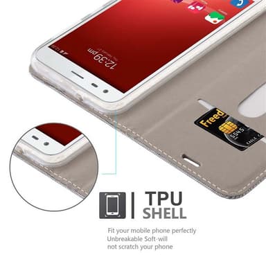 ZTE Blade S6 Plånboksfodral Skal (Grå)