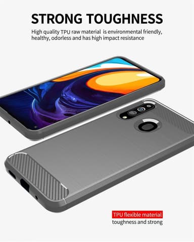 Samsung Galaxy A20s Skal Fodral Case (Grå)