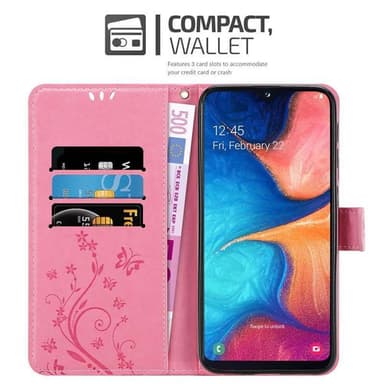 Samsung Galaxy A10e / A20e Plånboksfodral Skal (Rosa)