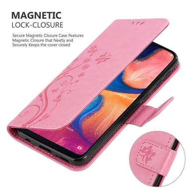 Samsung Galaxy A10e / A20e Plånboksfodral Skal (Rosa)