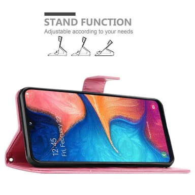 Samsung Galaxy A10e / A20e Plånboksfodral Skal (Rosa)