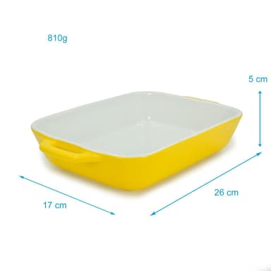 Gryta Bakeware Porslin 26 x 17 x 5 cm (Gul)