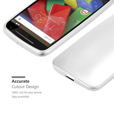 Skal Motorola MOTO G2 Fodral Case (Silver)