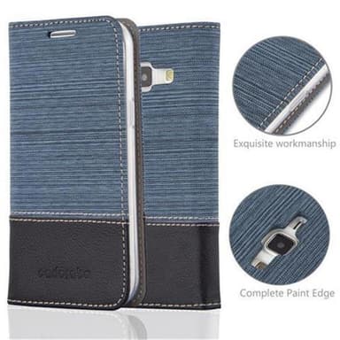 Samsung Galaxy J1 2015 Plånboksfodral Skal (Blå)