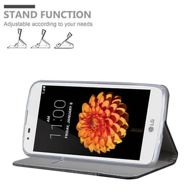 LG K7 2016 Plånboksfodral Skal (Grå)