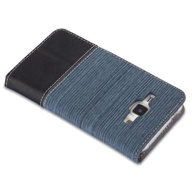 Samsung Galaxy J1 2015 Plånboksfodral Skal (Blå)