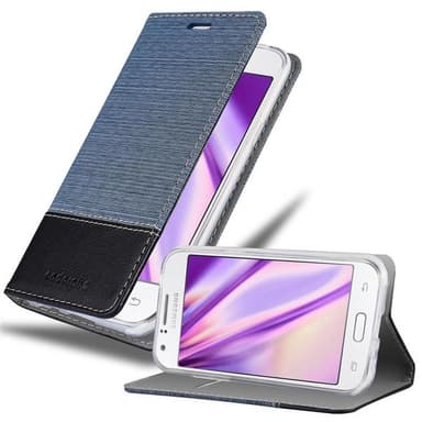 Samsung Galaxy J1 2015 Plånboksfodral Skal (Blå)