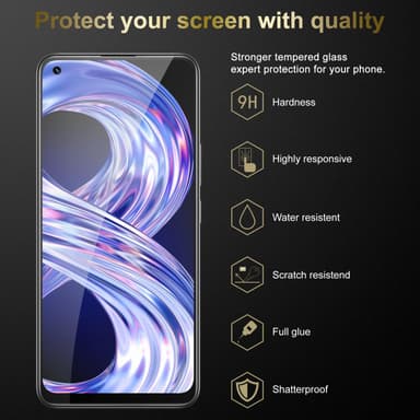 Realme 8 4G / 8 PRO Skyddsglas Skyddsfilm Skärmskydd