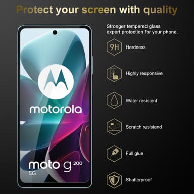 Motorola MOTO G200 5G 3x Skyddsglas Skyddsfilm
